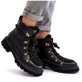 Botas Trapper Mujer de Piel GOE MM2N4082 Negro 10