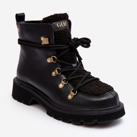 Botas Trapper Mujer de Piel GOE MM2N4082 Negro 2
