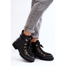 Botas Trapper Mujer de Piel GOE MM2N4082 Negro 3
