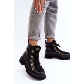 Botas Trapper Mujer de Piel GOE MM2N4082 Negro 9