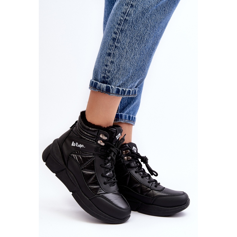 Botas de mujer aisladas con plataforma Lee Cooper LCJ-23-44-1984 Negro 2