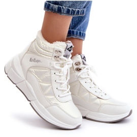 Botas de mujer aisladas con plataforma Lee Cooper LCJ-23-44-1983L Blanco 10