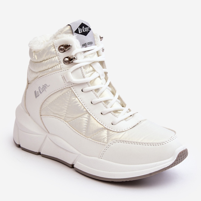 Botas de mujer aisladas con plataforma Lee Cooper LCJ-23-44-1983L Blanco 2