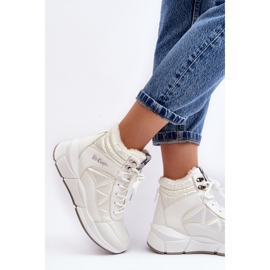 Botas de mujer aisladas con plataforma Lee Cooper LCJ-23-44-1983L Blanco 4