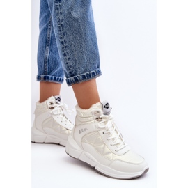 Botas de mujer aisladas con plataforma Lee Cooper LCJ-23-44-1983L Blanco 5