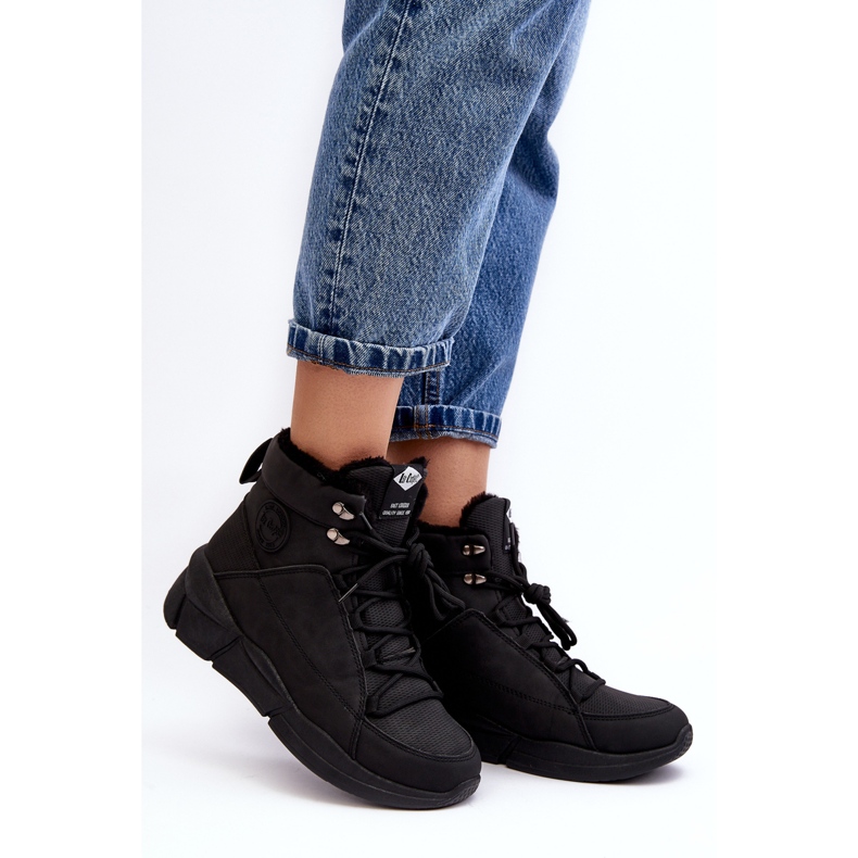 Botas aisladas con plataforma para mujer Lee Cooper LCJ-23-44-1979L Negro 2
