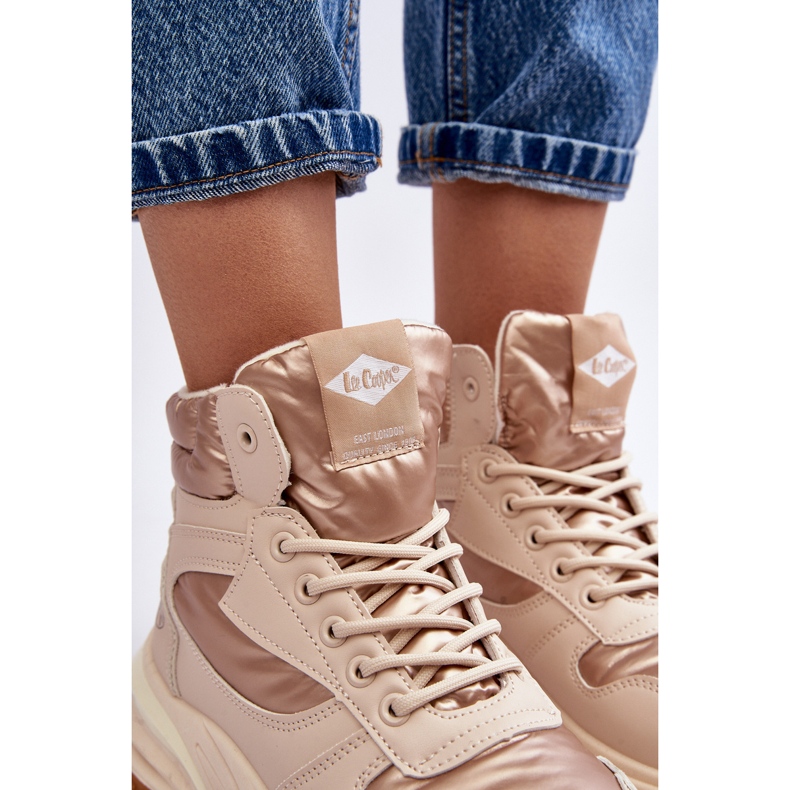Botines De Mujer Con Suela Gruesa Lee Cooper LCJ-23-44-1972L Beige 1
