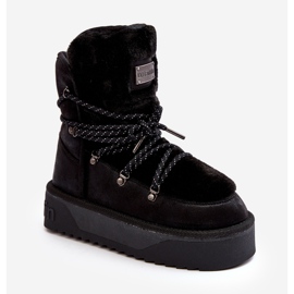 Botas de Nieve Veganas con Plataforma Impermeable D.Franklin DFSH371008 Negro 2