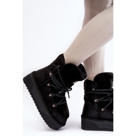 Botas de Nieve Veganas con Plataforma Impermeable D.Franklin DFSH371008 Negro 4