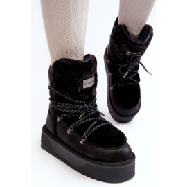 Botas de Nieve Veganas con Plataforma Impermeable D.Franklin DFSH371008 Negro 7