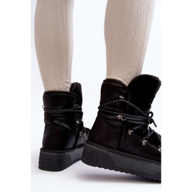 Botas de Nieve Veganas con Plataforma Impermeable D.Franklin DFSH371008 Negro 9