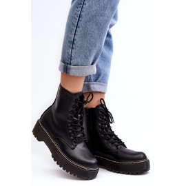 Botines de Mujer con Cordones Negro Maddis 3