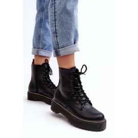 Botines de Mujer con Cordones Negro Maddis 5