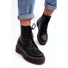 Botines de Mujer con Cordones Negro Maddis 7