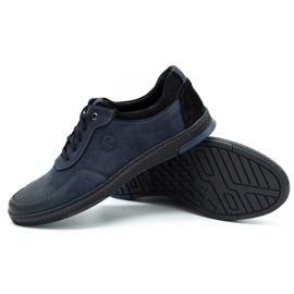 KOMODO Deportivas casual hombre piel 918K, azul marino 2 KOMODO Deportivas casual hombre piel 918K, azul marino 2