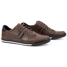 Polbut Zapatillas deportivas casual hombre 1801 Ns marrón oscuro 2