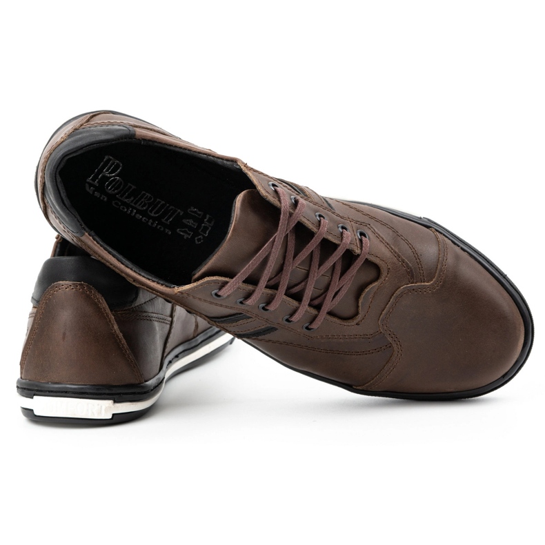 Polbut Zapatillas deportivas casual hombre 1801 Ns marrón oscuro 3