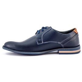 KOMODO Zapatos de hombre elegantes 859 azul marino 2