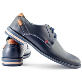 KOMODO Zapatos de hombre elegantes 859 azul marino 4