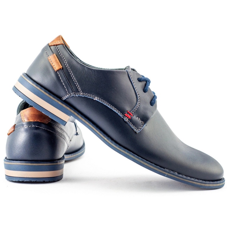 KOMODO Zapatos de hombre elegantes 859 azul marino 4