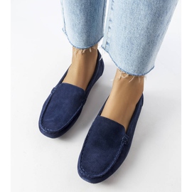 Mocasines Big Star piel azul marino JJ274659 2
