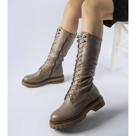 Trabajadoras Montepiano altas marrones con cordones marrón 1 Trabajadoras Montepiano altas marrones con cordones marrón 1