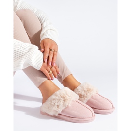 Zapatillas de casa Shelovet rosa para mujer. rosado 2
