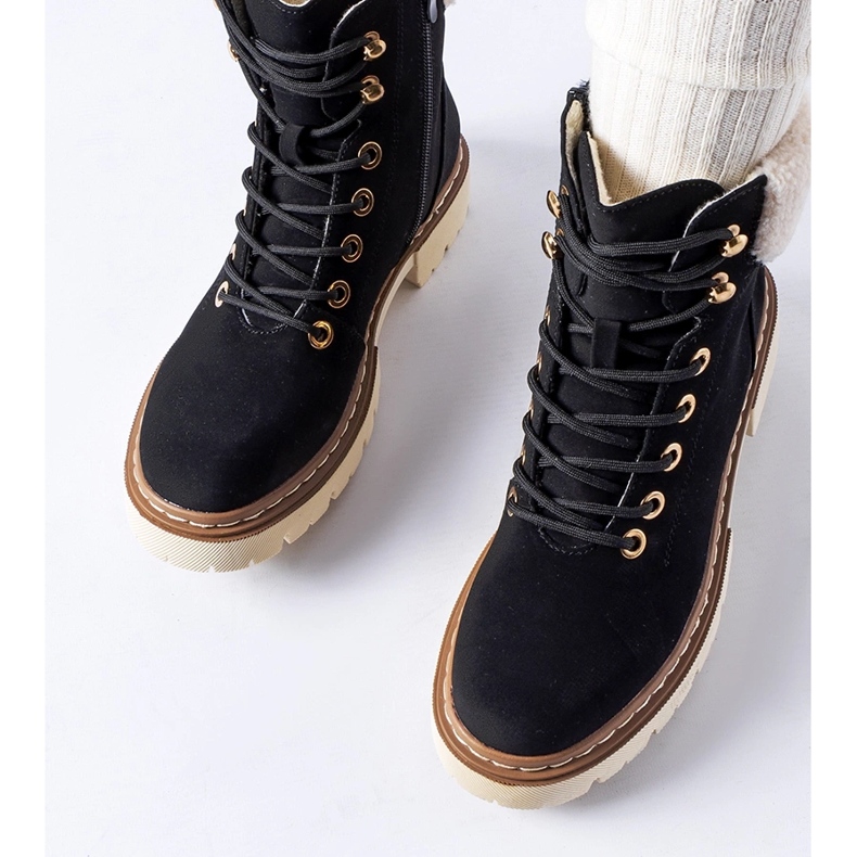 Botas de invierno Bassano de mujer con aislamiento negro 1 Botas de invierno Bassano de mujer con aislamiento negro 1