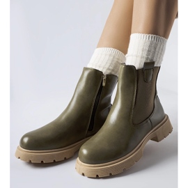 Botines verdes con suela beige Giacinta 1