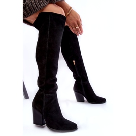 Lewski Shoes Botas Altas Mujer Ante Muslo Lewski 2833 Negro 4