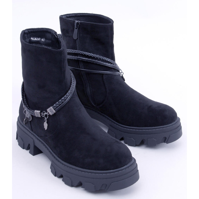 Botas planas Connie Negro 1