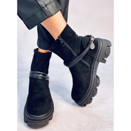 Botas planas Connie Negro 2