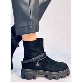 Botas planas Connie Negro 3