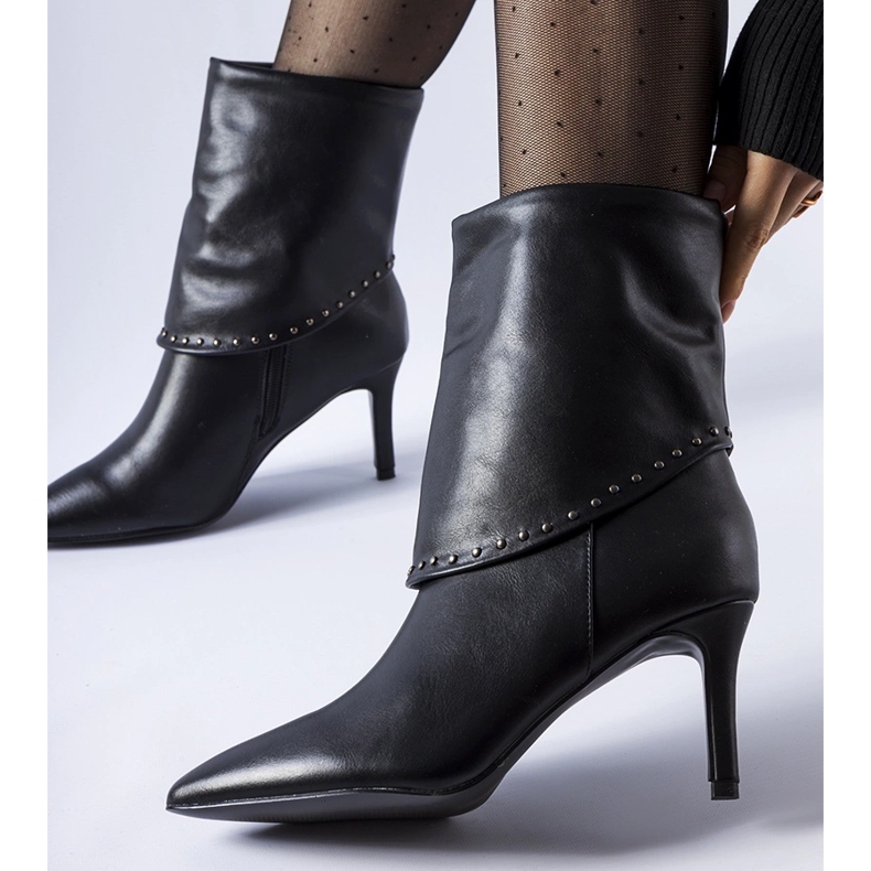 Botas aislantes negras con tacón alto Cipresso negro 1 Botas aislantes negras con tacón alto Cipresso negro 1