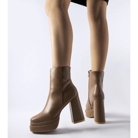 Botines de tacón marrones de Ashwood marrón 1