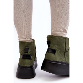 Botas de Nieve Mujer Ante Maciejka 06257-24 Oliva verde 6