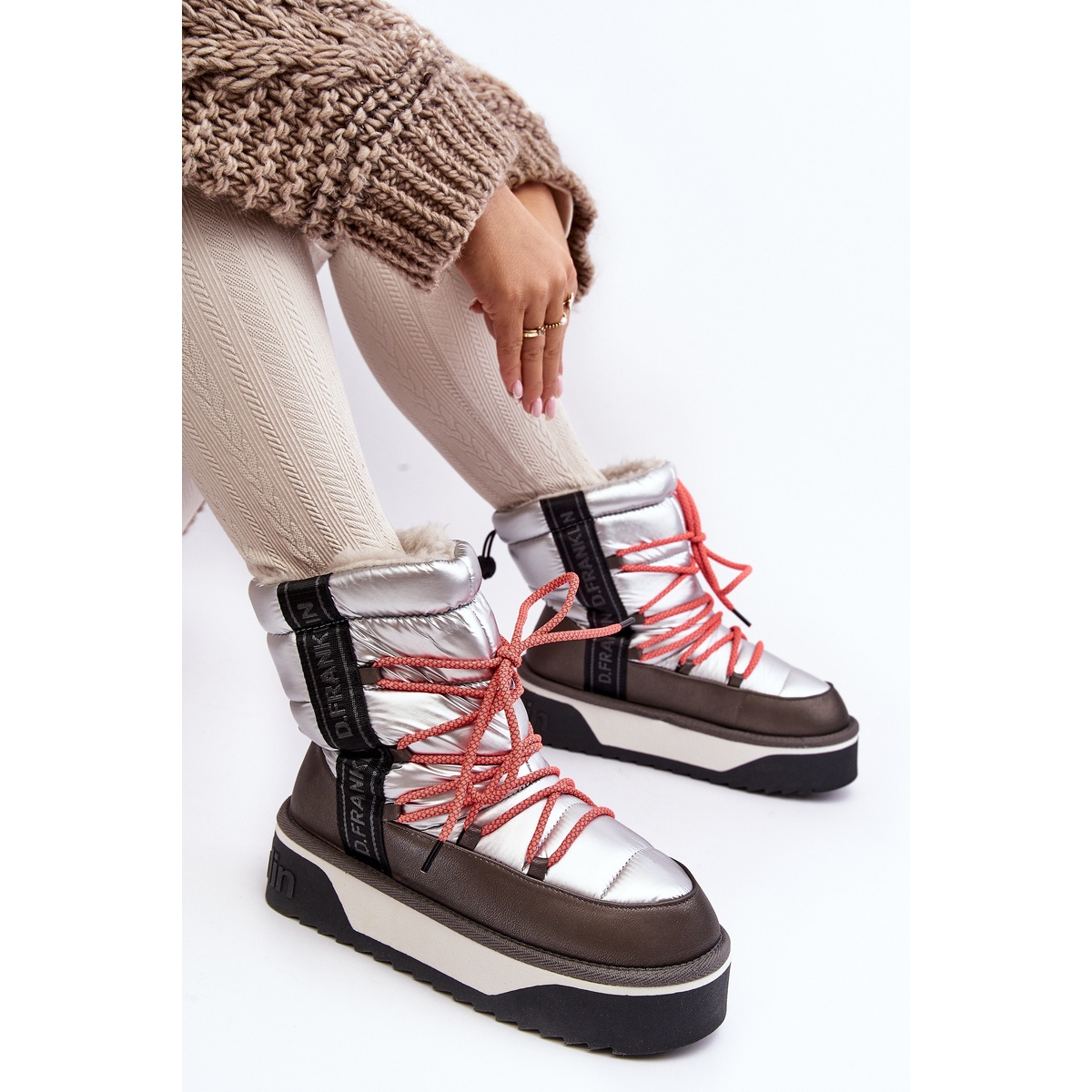 Botas de nieve veganas con plataforma impermeable D.Franklin