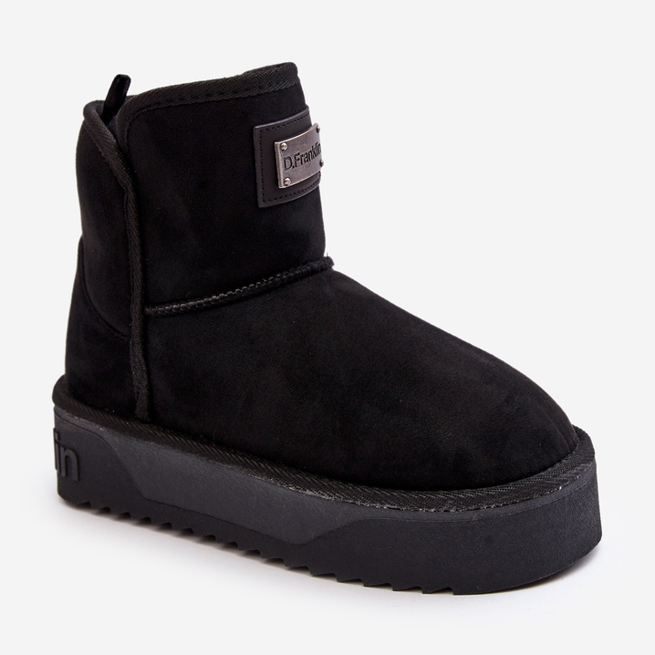 Botas de nieve veganas con plataforma impermeable D.Franklin DFSH371004 Negro 2