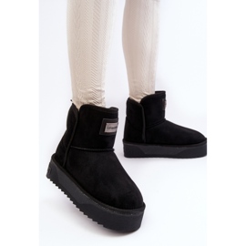Botas de nieve veganas con plataforma impermeable D.Franklin DFSH371004 Negro 6