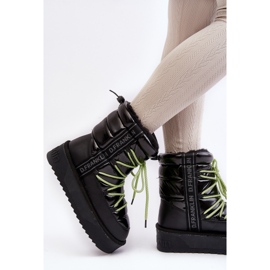 Botas de Nieve Mujer Suela Gruesa Vegana D.Franklin DFSH371007 Negro 8