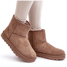 Botas de nieve de ante aislantes para mujer Beige Nanga 9