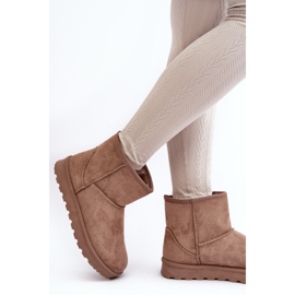 Botas de nieve de ante aislantes para mujer Beige Nanga 3