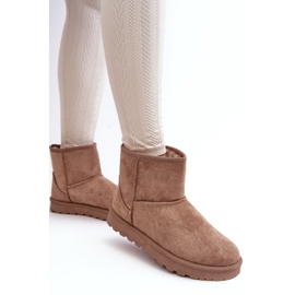 Botas de nieve de ante aislantes para mujer Beige Nanga 4