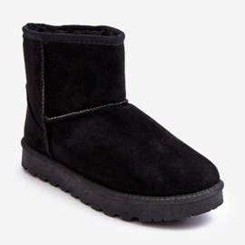 Botas de nieve aislantes de ante para mujer Black Nanga negro 1