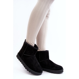 Botas de nieve aislantes de ante para mujer Black Nanga negro 2