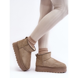Botas de nieve con plataforma y forro de pelo para mujer, verde Xamella 3