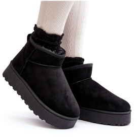 Botas de nieve con plataforma y forro de pelo para mujer, negro Xamella 10