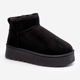 Botas de nieve con plataforma y forro de pelo para mujer, negro Xamella 2 Botas de nieve con plataforma y forro de pelo para mujer, negro Xamella 2