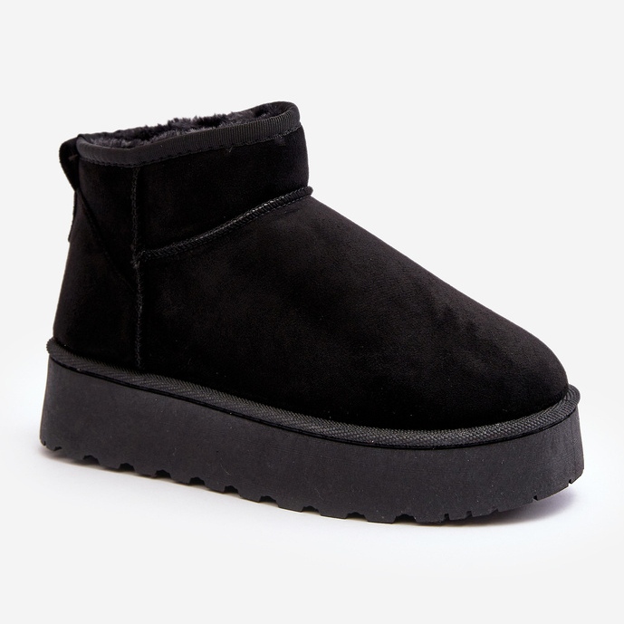 Botas de nieve con plataforma y forro de pelo para mujer, negro Xamella 2 Botas de nieve con plataforma y forro de pelo para mujer, negro Xamella 2