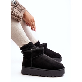 Botas de nieve con plataforma y forro de pelo para mujer, negro Xamella 1 Botas de nieve con plataforma y forro de pelo para mujer, negro Xamella 1
